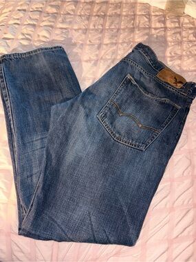 American Eagle Outfitters Men's Medium Blue Straight Jeans